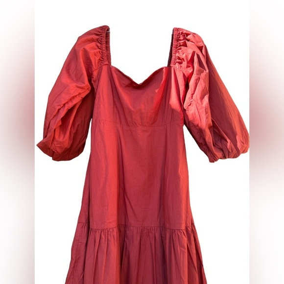 49. NWT L Space Bahia Small Dress w/ Balloon 3/4 sleeves - Picture 2 of 4